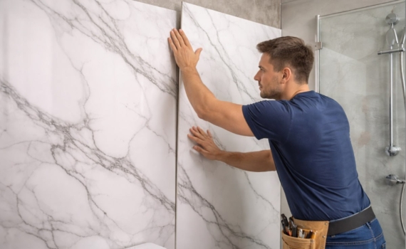 Плитка в ванной — больше не в моде: план обновления санузла за один день — альтернативные материалы Плитка в ванной — больше не в моде: план обновления санузла за один день — альтернативные материалы